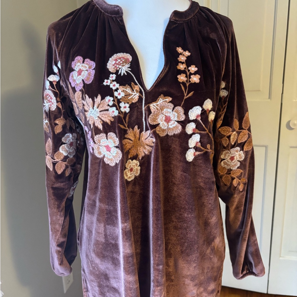 Spartina 449 Velvet Top in Rich Brown
